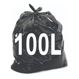 Saco De Lixo 100l Reforcado Boca Larga C 100 Para Condominio Cor Preto
