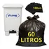 Saco De Lixo 100un Preto 60l Econômico Marca Dr  Luvas