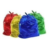 Saco De Lixo 20 Litros Colorido 4 Pacotes C 100 De Cada Cor Cor Vermelho