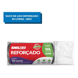 Saco De Lixo 50l Super Reforçado Com 50 Unidades Bobina Rolo