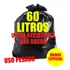 Saco De Lixo 60 Litros Reforçado 100 Micras Grosso 100un C
