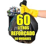 litros reforcado unidades grande preto resistente forte sacos