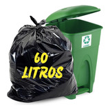Saco De Lixo 60 Litros Reforçado Grosso 50 Unidades
