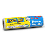 Saco De Lixo Banheiro E Pia Dover roll 50 Unidades