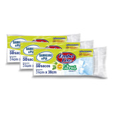 Saco De Lixo Banheiro Pia Perfumado Citrus Repelente 150 Un Cor Branco
