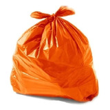 Saco De Lixo Colorido 100 Litros P6 C 50 Uni reforçado Cor Laranja