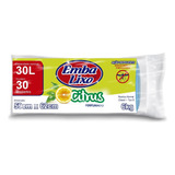 Saco De Lixo Embalixo 30l Perfumado Citrus Com 30 Unidades Cor Azul