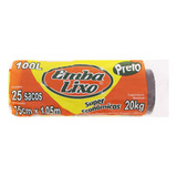 Saco De Lixo Embalixo Preto Econômico 100 Litros 25 Unidades