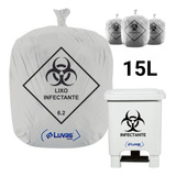 Saco De Lixo Hospitalar 15 Litros 100un Marca Dr Luvas