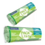 Saco De Lixo Reforçado Biodegradável Verde 30l Biobags 30 Unidades Pack Lixo