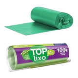 Saco De Lixo Tipo A Biodegradável 100 L Top Lixo 15 Unidades