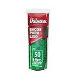 Saco De Lixo Vabene Extra Forte Preto 50L 15 SACOS Vabene Preto 50l