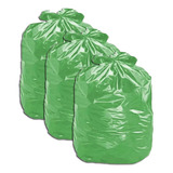 Saco De Lixo Verde 60l Pacote Com 100 Kit 3
