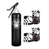 Saco De Pancada 120 02 Luvas Pro Suporte Parede Gorilla