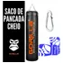 Saco De Pancada 180x100 Cheio   Luva Bate Saco Pro Gorilla Cor Azul