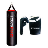 Saco De Pancada Stylo Power 120x100 Luva Bs Profissional