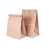 Saco De Papel Kraft Lisa Na Cor Pardo Tamanho M 24x34x14 5 Cm Para Delivery Food Presente Entrega Opções De Pacotes Quantidades 50