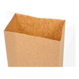 Saco De Papel Kraft Pardo Mix Para Delivery 7 5kg Com 500un