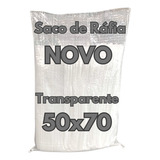 Saco De Ráfia 50x70 Novo Transparente Kit 100 Unidades