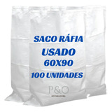 Saco De Ráfia Usado 60x90cm Entulho