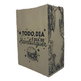 Saco Embalagem Kraft Pequeno P Delivery Hambúrguer 400 Unid