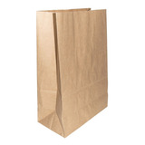 Saco Kraft Embalagem Liso Delivery Hamburguer 24x14x33 C 100