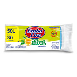 Saco Lixo Azul 50l Citrus Ação Repelente 30 Sacos Embalixo