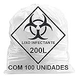 SACO LIXO HOSPITALAR INFECTANTE 200L C