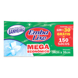 Saco Lixo Pia banheiro Mega Econômico Kit 300 Sacos Embalixo