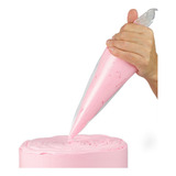 Saco Manga De Confeitar Descartável Resistente Médio C 50