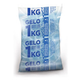 Saco P  Gelo Azul Translúcido 1kg S alça C  500 Unidades
