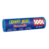 Saco P  Lixo 100l Dover Roll Economia Azul 15un