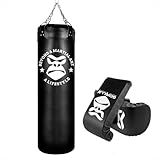 Saco Pancada Boxe120 Cm - Luva Bate Saco Muay Thai Treino Luta Cor Preto Equipamento Luta Gorilla