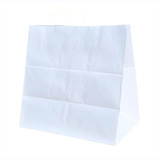 Saco Papel Kraft Branco Delivery G 30x30x18 100un Oferta 