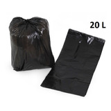 Saco Para Lixo 20 Litros 50 Un Reforçado Cor Preto
