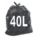 Saco Para Lixo 40 Litros Resistente 100 Unidades