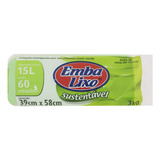 Saco Para Lixo Sustentável 15l Embalixo 60 Unidades