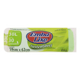 Saco Para Lixo Sustentável 30l Embalixo 30 Unidades