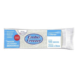 Saco Plástico Alimentos Emba Freezer 3 Litros 100 Un 23x38cm