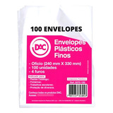 Saco Plastico Envelope A4 Oficio 4 Furos 24x33 0 06 100un