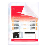 Saco Plastico Envelope Médio 0 12 A4 Oficio 4 Furos 100 Un