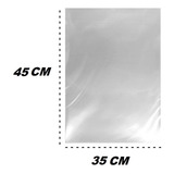 Saco Plástico Pe Transp  Cristal Reforçado 35x45 100 Und 1kg
