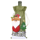 Saco Porta Garrafa Vinho Natal Ano Novo Decoração Mesa