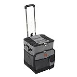 Saco Refrigerador 35L Refrigerador Portátil à Prova De Vazamentos Com Rodas E Alça Saco Refrigerador Dobrável Caixa Carrinho Para Churrasco De Acampamento Na Praia