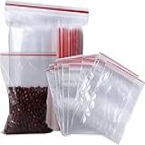Saco Saquinho Zip Transparente Armazenamento Fecho Zip Ziplock Ecommerce Kit 100 Unidades -100- N2 - -6 X 9 Cm--
