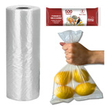 Saco Transparente Bobina Picotada 3000 Saquinhos 18x35cm 2l