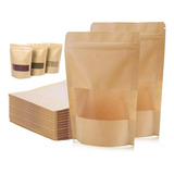 Saco Zip Lock Kraft Visor Stand Up Pouch 9x14 50un Fosco