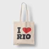 Sacola Algodão Ecobag I Love Rio