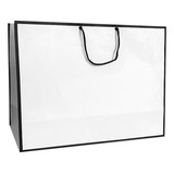 Sacola De Papel Grande Com Cordão Nylon 46x35x17 5cm 50un