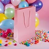 Sacola De Papel Para Presente Coloridas Embalagem Delivery Artesanato Lembranças Varejo Sacolinha Surpresa De Festas Tamanho M 25x17x6 Cm Escolha A Cor E A Quantidade Rosa Bebê 20 Unidades